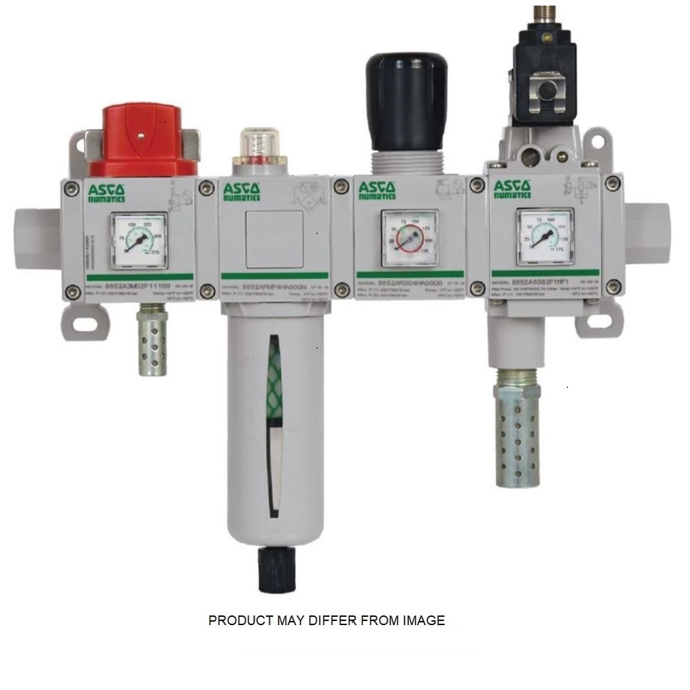 652-03-FTDR-AM NUMATICS/AVENTICS FRL ASSEMBLY<BR>652 SERIES 3/8" & 1/2" NPT, P.FIL, C.FIL, DIV, REG W/MB & NO AD